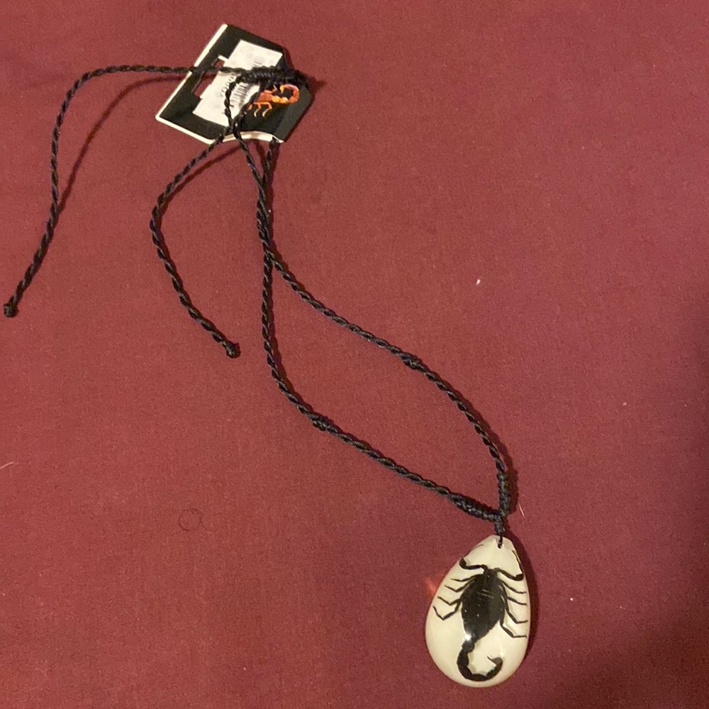 Glow in the Dark scorpion necklace